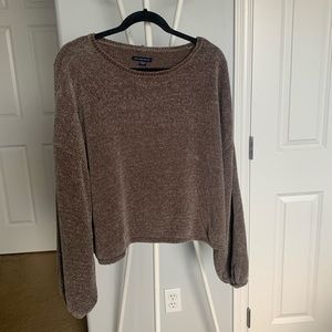 balloon sleeve cozy top